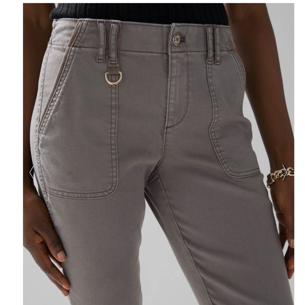 White House Black Market, mid-rise khaki pants. Size 14S - Picture 2 of 8